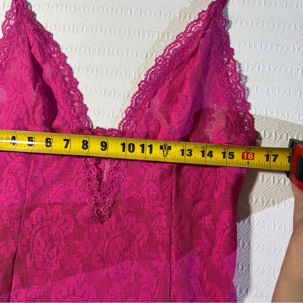 Victorias Secret Lingerie Lacy Chemise Size L Pink Fairy Coquette Sexy - Picture 4 of 6